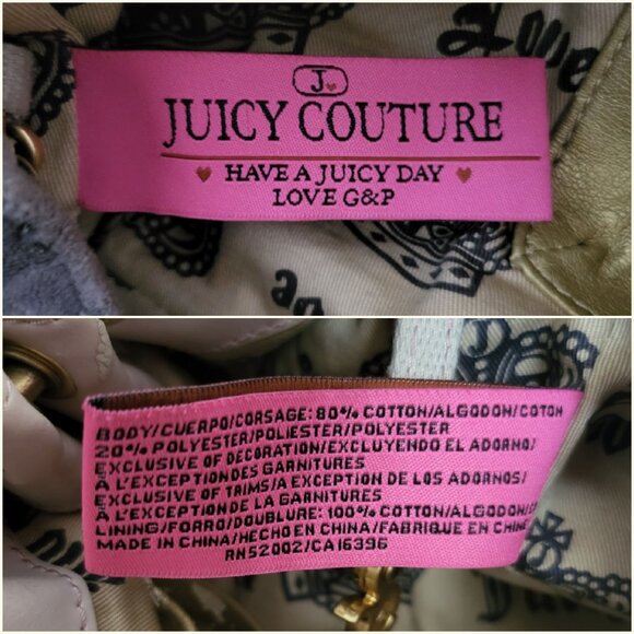 Juicy Couture "Live for Couture" Hobo Bag + Wallet - Picture 14 of 15